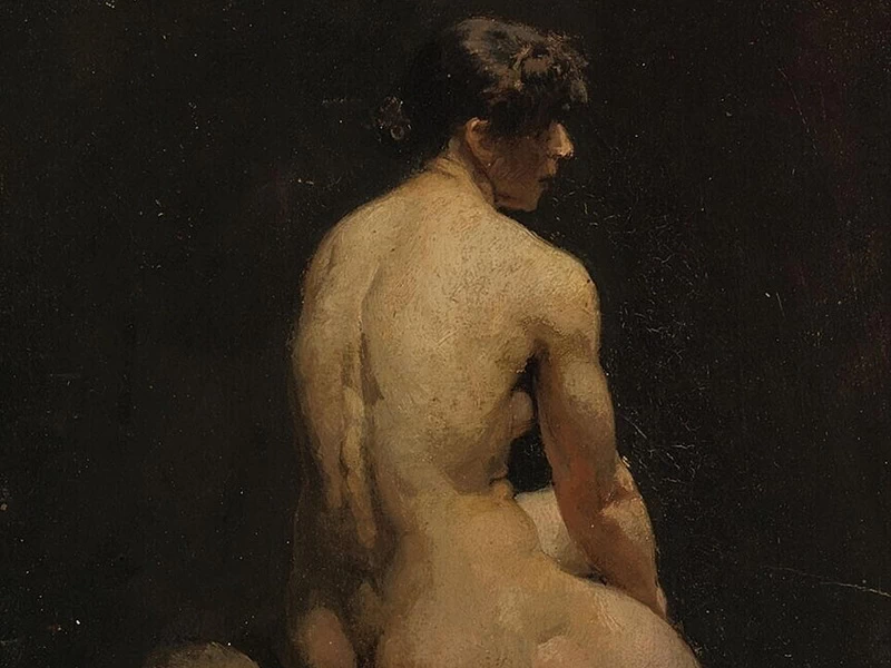 1867-Marius Alexander Jacques Bauer - Nudo femminile seduto - Museo Boijmans Van Beuningen